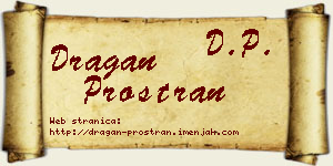 Dragan Prostran vizit kartica